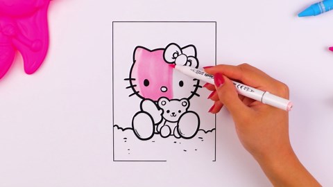 Coloring fun activity for kids and toddlers