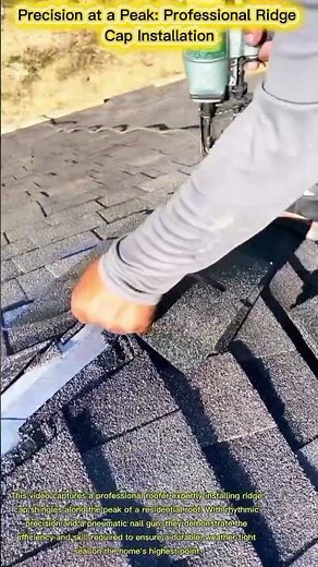 Precision at a Peak: Professional Ridge Cap Installation