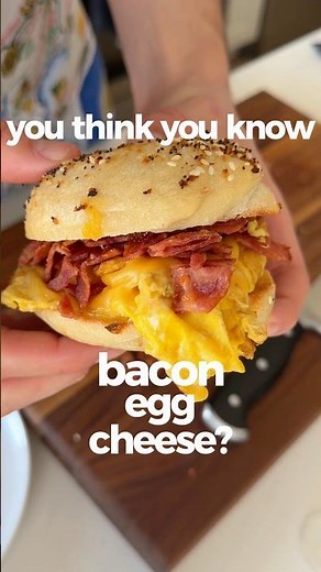 Healthy Bacon Egg And Cheese🥓 #bec #recipe