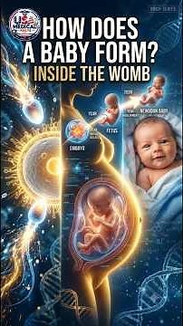 How a Baby Grows in the Womb: From Fertilization to Birth (3D Animation)#HumanDevelopment#shorts