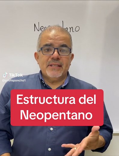 Estructura del Neopentano #neopentano #alcanos #formula #quimicaorganica #profeponcho #sigueme #explicandoquimica #clasesquimica