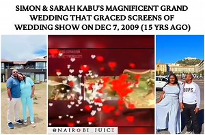 18K views · 163 reactions | Simon & Sarah Kabu's Magnificent Grand Wedding that graced screens of the wedding show on Dec 7, 2009 (15 yrs ago) #fypkenya #viralkenya #trendingkenya #nairobijuice | Nairobi Juice | Facebook