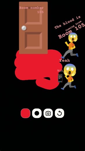 the blood is coming from room 105