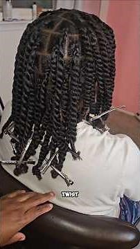 Two-Strand Twist Prep Tutorial | How I Twist Hair Before Adding Ombre Color Cute Natural Hairstyle