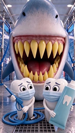 🦈🪥 Fun Hygiene Routine! Brush Teeth & Get Ready! #kids