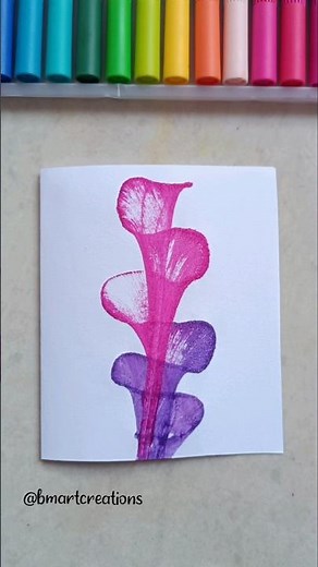 DIY Thread Art💜| String pull Art acrylic 🤩💕 #shorts #painting #watercolor #easy #diy #threadart #art