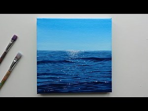 How to Paint a Realistic Ocean with Acrylics : Easy Step-by-Step Tutorial for Beginners