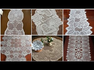 GÖSTERİŞLİ ÇEYİZLİK DANTEL RUNNER MODELLERİ EN YENİ MASA ÖRTÜSÜ ÖRNEKLERİ