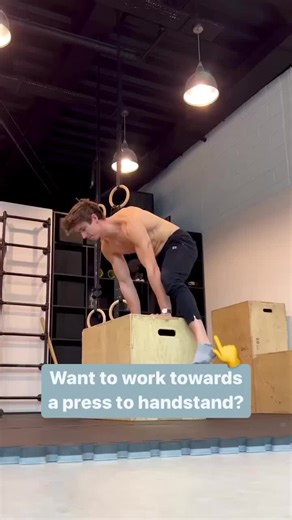 Want a handstand press Build strength with these box based drills…