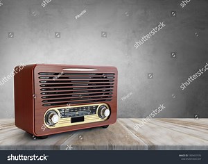 Old Brown Radio Retro Radio On Stock Photo 1939431976 | Shutterstock