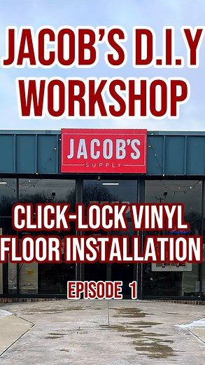 Follow along with Asher as he explains how to properly lay and install vinyl clic-lock flooring! - Stop in today at 7555 Lewis Ave Temperence MI or give us a call at (734) 224-0978 so that we can better serve you! | Jacob's Supply