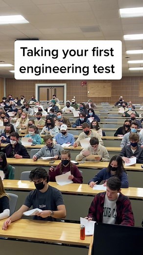 When the test looks like nothing you’ve ever seen before. #engineeringdeciphered #engineeringstudent #engineeringtest #engineer #engineering #statics #dynamics #mechanics #thermo #professorsoftiktok #teachersoftiktok #structures #fake