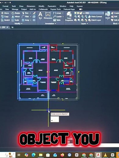 How To Use Mirror Command | #autocad | #tipsandtricks