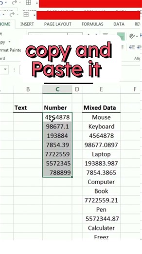 Separate Number and Text on Excel 😯