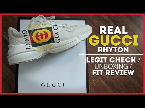 LEGIT GUCCI Rhyton Sneakers | How to tell + unboxing & fit review!