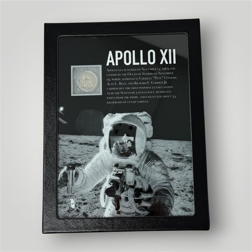 Original 1969 Apollo 12 Piece of the Lunar Surface NASA Astronaut Unique 6x8 Astronomy Space History Authentic Moon Dust Display (C.O.A.) - Etsy Canada