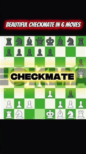 Beautiful Checkmate In 6 Moves #chess2026 #checkmate #chessshorts