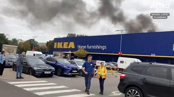 Large fire breaks out at Ikea Wembley evacuating dozens from store