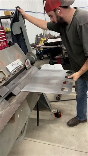 Building a LS engine cover - this one is going to California . #fyp #fypシ #lsx #6.0ls #engineswap #cncplasma #bending #smallbusiness