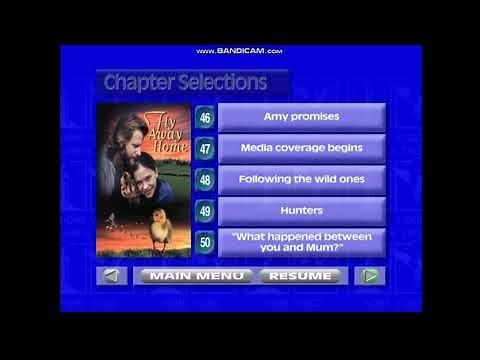 Fly Away Home 1997 DVD Menu Walkthrough