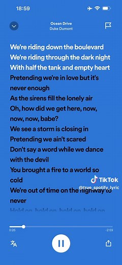 Ocean Drive by Duke Dumont - Lyrics and Sound