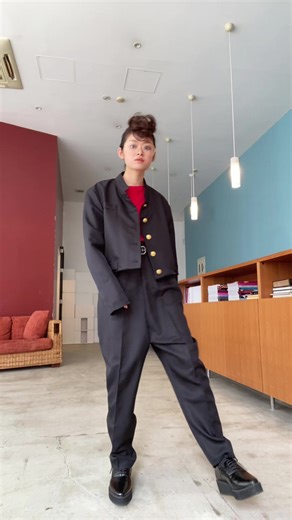 STモデルが全力でヤンキーになりきってみました。🫡❤️‍🔥 #月島琉衣 #ヤンキー #jk #コスプレ #学ラン