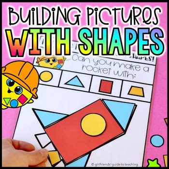 Building Pictures with Shapes | Using Shapes to Make Pictures Math Center