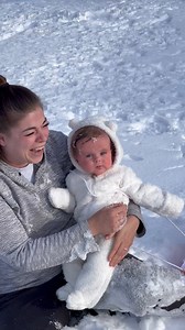 Baby's first snow and first faceplant, all in the same day! ❄️ @kidsgettingturnt | Kids Getting Hurt