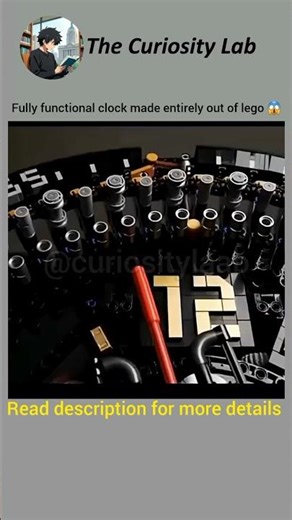 clock ⏰ entirely made of LEGO #shorts #lego