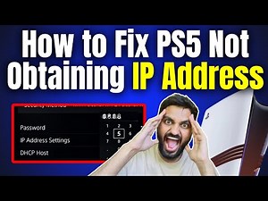 How to Fix PS5 Not Obtaining IP Address ⚡#ps5