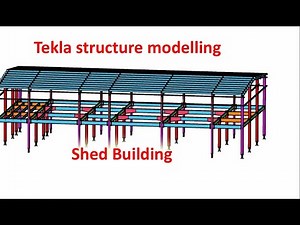 Tekla structure modelling animation create