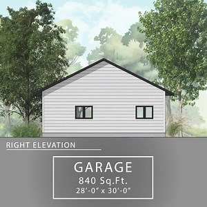 840 Sq.ft. Garage Concept Plan 28’-0” X 30’-0” - 1 Car   Storage - Etsy UK
