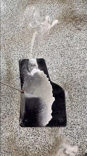 Satisfying Car Floor Mat Cleaning!
