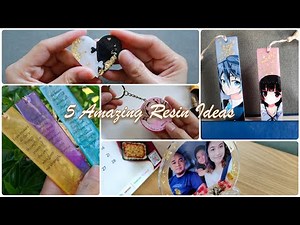 5 Amazing Resin Art Ideas for Beginners | How to resin art at home | Artshabits