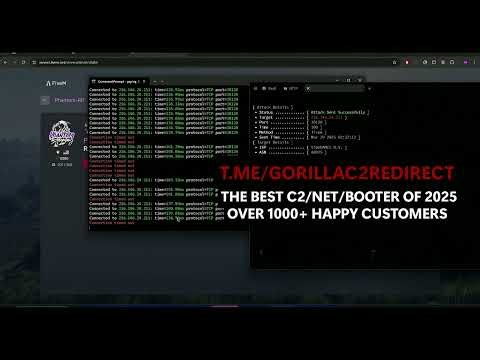Gorilla C2/Botnet showcase | Best Botnet 2025 | IP Stresser | Buy C2/DDos | Best Bypass | VibeGames
