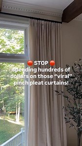 7.7K views · 50 reactions | ✨ Pinch pleat curtains on a budget? YES,...