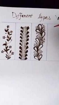 Beautiful Mehndi Henna Vines Design 🍃 #shorts