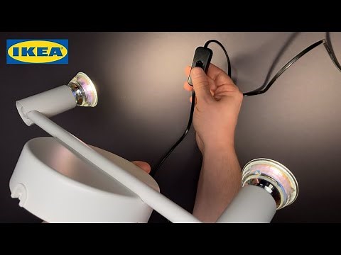 IKEA KRUSNATE Ceiling Spotlight with SOLHETTA LED | Wiring installation & Test