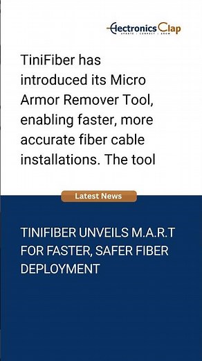 TiniFiber Launches Micro Armor Remover Tool | Faster, Safer Fiber Cable Installations #latestnews