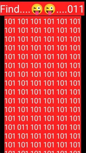 Can You Find 011 Among 101? 🤯 Hardest Brain Teaser Challenge