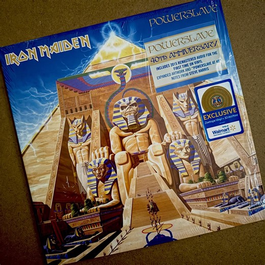Kevin Tsungchih Lin | Realtor | 💿 Random shot of my CD/Vinyl collection 02/19/2026 — Powerslave: 40th Anniversary Edition, Zoetrope vinyl, Iron Maiden, 1984, 2024 📀 。... | Instagram