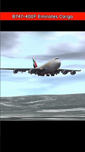 Epic Boeing 747 Touchdown | Emirates Cargo Plane