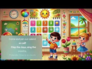 Calendar Time 📅 | Fun Days & Months Song for Kids | Preschool Learning