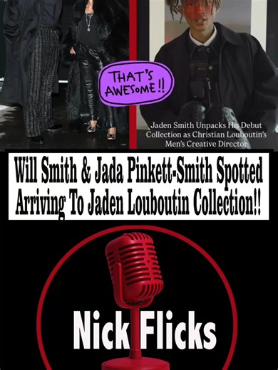 Will Smith And Jada Pinkett-Smith Spotted Arriving To Jaden’s Launch! ____________________ Will and Jada Pinkett Smith out in Paris to support Jaden Smith’s Louboutin Capsule Collection. Video by Vendetta Dailly on IG. #entertainment #movie #actor #willsmith #jadapinkettsmith #family #son #jadenshith #willowsmith #paris #support #fashionweek #fw26 #louboutincapsulecollection #podcast #analyst #news #fyp #foryou #viral #foryoupage #foryourpage #socialmedia #explorepage