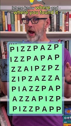 Can you find the word pizza? #riddles #brainteaser