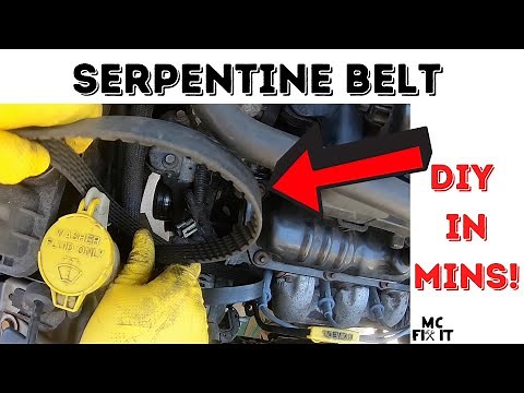 How to Change Serpentine Belt on a Dodge Caravan / Chyrsler Town & Country (Complete Guide)