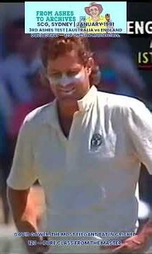 Simply sublime! A masterful David Gower century during the 3rd Ashes Test at the SCG 1990/91