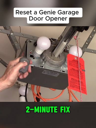 Reset a Genie Garage Door Opener - Genie Intellicode #garagedoors #winter #project #door #diy #howtotiktok #garage #diytutorial #diyhome #diyproject #fyp