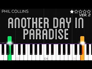 Phil Collins - Another Day In Paradise | EASY Piano Tutorial