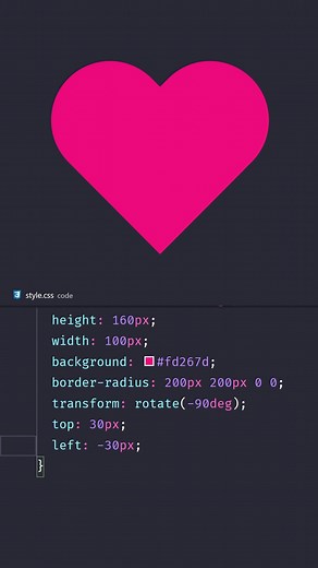 Como criar um coração com HTML e CSS facilmente